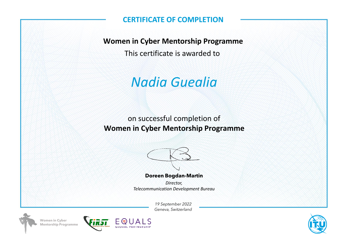 ITU Women in Cyber Mentorship Programme